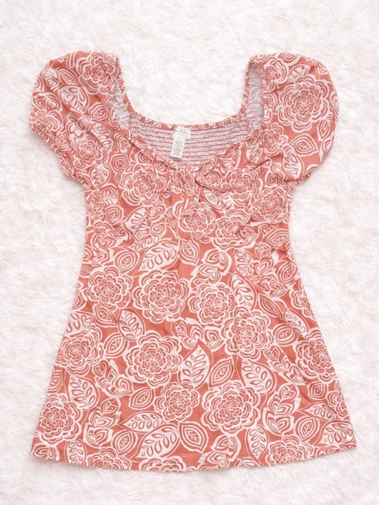 Jessica Simpson Dresses & Skirts - Jessica Simpson Floral Mini Dress Large Cottagecore Puff Sleeve Smocked Boho